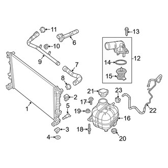 Jeep OE - Cooling - Radiator & Components (3.2L)