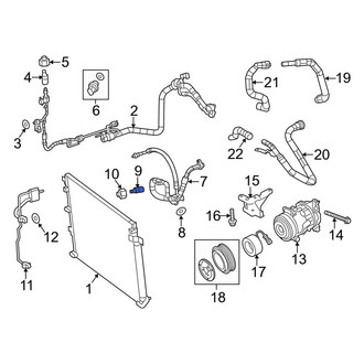 Jeep OE - A/C Service Valve Core