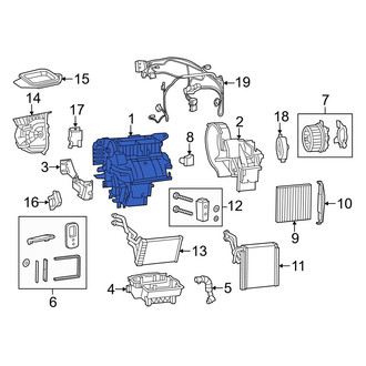 Jeep OE - Lower HVAC Unit Case