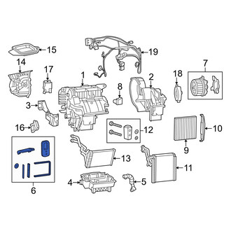 Jeep OE - HVAC Unit Case Seal Kit