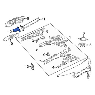 Jeep OE - Front Left Frame Rail End