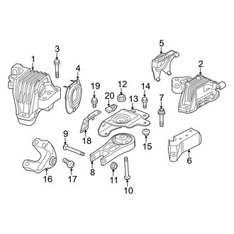 Jeep OE - Engine & Transmission Mounting (2.4L)