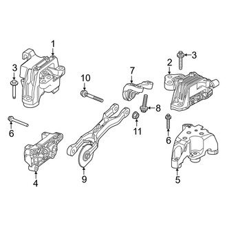 Jeep OE - Engine & Transmission Mounting (2.0L)