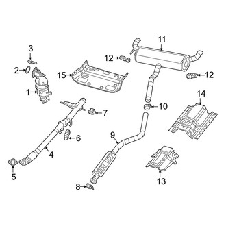 Jeep OE - Exhaust System - Exhaust Components (2.0L)