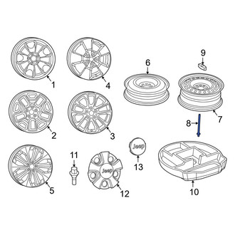 Jeep OE - Spare Tire Stud