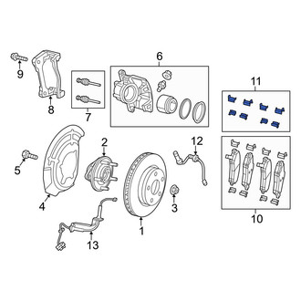 Jeep OE - Front Disc Brake Hardware Kit