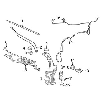 Jeep OE - Windshield - Wiper & Washer Components (75th Anniversary / Latitude / Limited / Overland / Sport / Trailhawk)