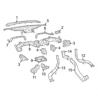 Jeep OE - Instrument Panel - Ducts