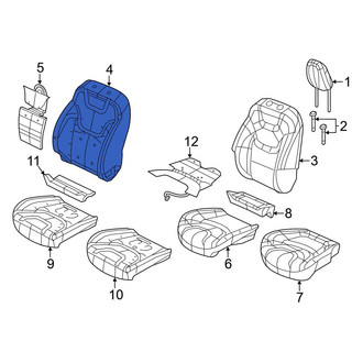 Jeep OE - Front Right Seat Back Cushion