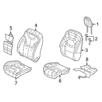 Jeep OE - Seats & Tracks - Front Seat Components (Leather Seats)