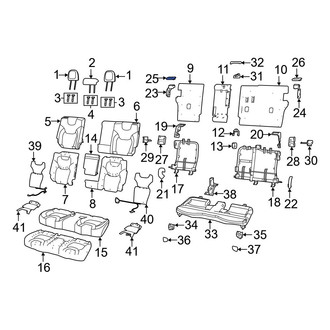 Jeep OE - Rear Right Seat Latch Cover