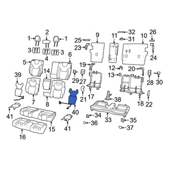 Jeep OE - Rear Left Upper Seat Heater Pad