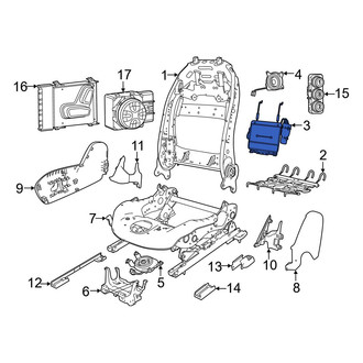 Jeep OE - Front Seat Lumbar Support Cushion