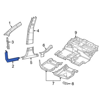 Jeep OE - Left Kick Panel Trim