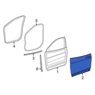 Jeep OE - Front Right Outer Door Outer Panel
