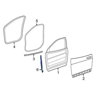 Jeep OE - Front Right Door Shell Seal