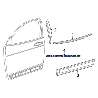 Jeep OE - Front Left Door Emblem