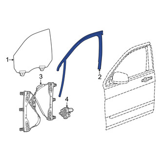Jeep OE - Front Right Window Channel