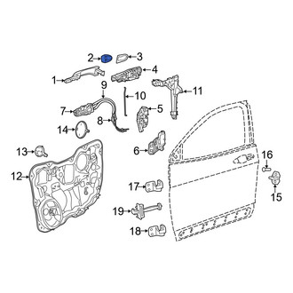Jeep OE - Front Left Outer Exterior Door Handle Cover