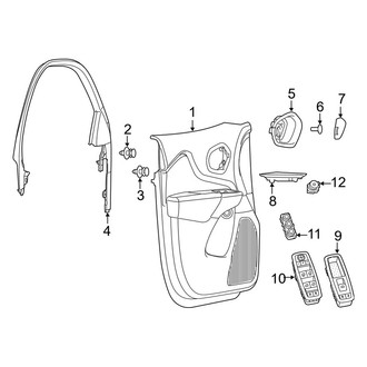 Jeep OE - Front Door - Interior Trim