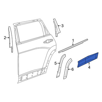 Jeep OE - Rear Left Door Molding