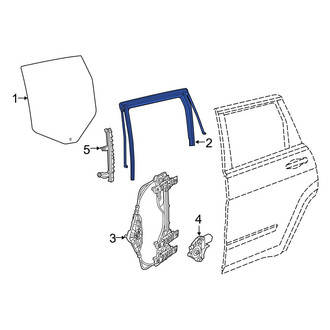Jeep OE - Front Left Window Channel