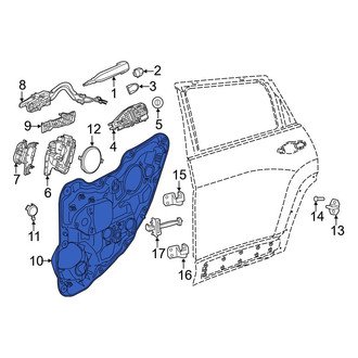 Jeep OE - Rear Right Door Panel Carrier