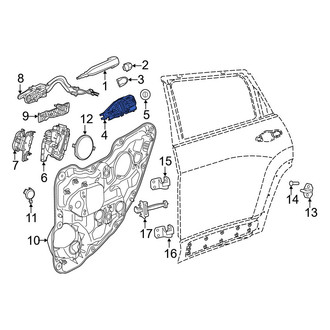 Jeep OE - Rear Left Exterior Door Handle Base
