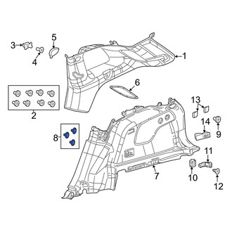 Jeep OE - Lower Quarter Panel Trim Panel Clip
