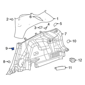 Jeep OE - Lower Quarter Panel Trim Panel Clip