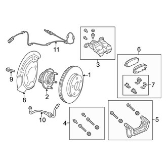 Jeep OE - Rear Suspension - Brake Components (FWD)