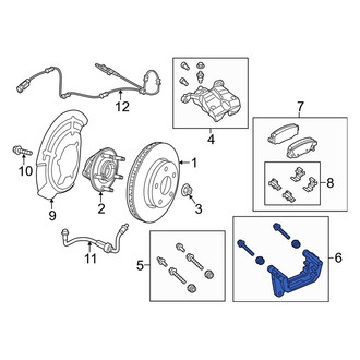 Jeep OE - Front Left Disc Brake Caliper Bracket