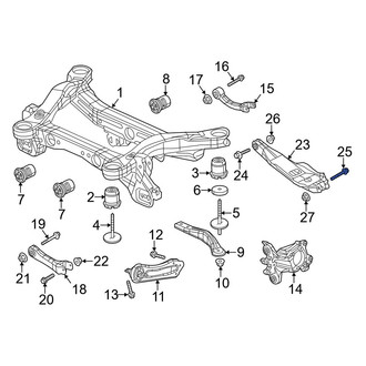 Jeep OE - Front Suspension Control Arm Bolt