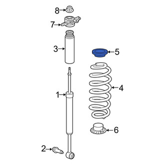 Jeep OE - Rear Upper Coil Spring Insulator