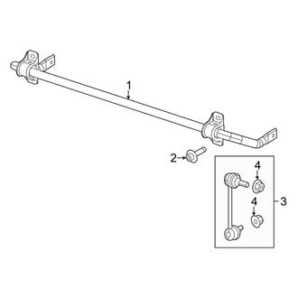 Jeep OE - Rear Suspension - Stabilizer Bar & Components (AWD)