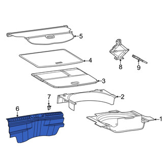 Jeep OE - Rear Rear Body Panel Trim Panel