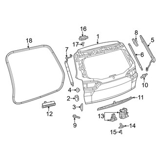 Jeep OE - Lift Gate - Gate & Hardware
