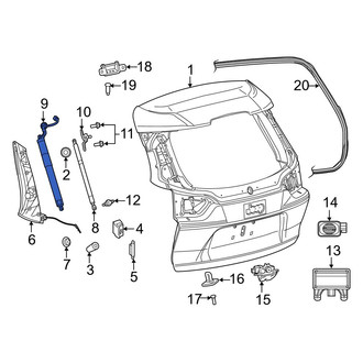 Jeep OE - Left Liftgate Lift Support