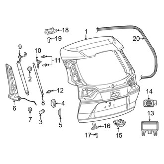 Jeep OE - Lift Gate - Gate & Hardware