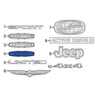 Jeep OE - Rear Hatch Emblem
