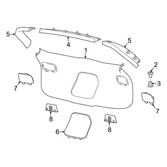Jeep OE - Lift Gate - Interior Trim