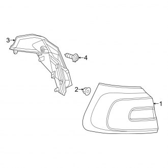 Jeep OE - Rear Lamps - Combination Lamps (On Body)