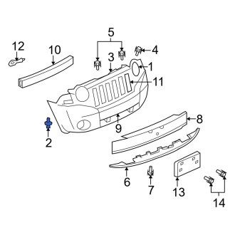 Jeep Gladiator Grille Brackets & Hardware — CARiD.com