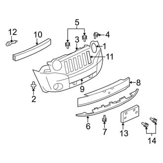 Jeep OE - Front Bumper & Grille - Bumper & Components