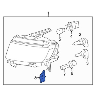 Jeep OE - Right Headlight Bracket