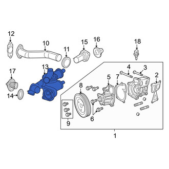 Jeep OE - Upper Engine Coolant Thermostat Housing