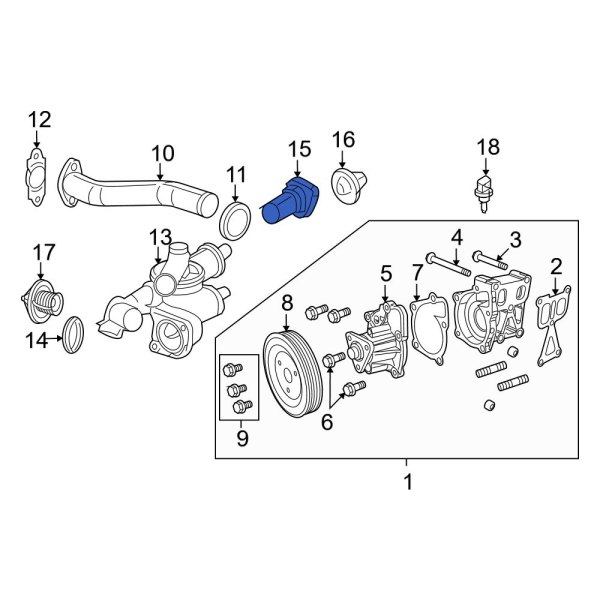 Engine Coolant Thermostat Housing