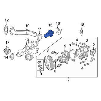 Jeep OE - Lower Engine Coolant Thermostat Housing