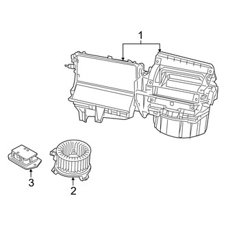Jeep OE - Air Conditioner & Heater - Blower Motor & Fan (W/O A/C), (Latitude / Limited / Sport)
