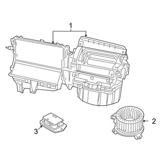 Jeep OE - Air Conditioner & Heater - Blower Motor & Fan (W/O A/C), (Limited / Sport)